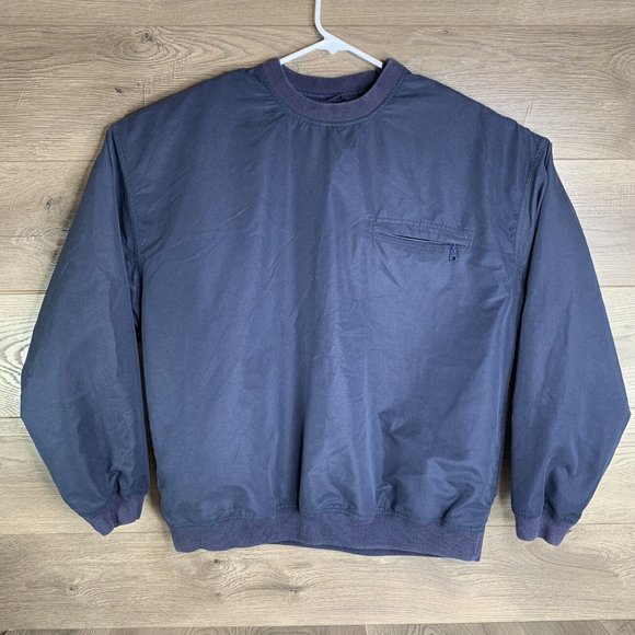 Roundtree Yorke Travel Pullover Mens L Light Zip Shoulder 1 Blue 1 Tan Lot of 2 - Picture 12 of 16